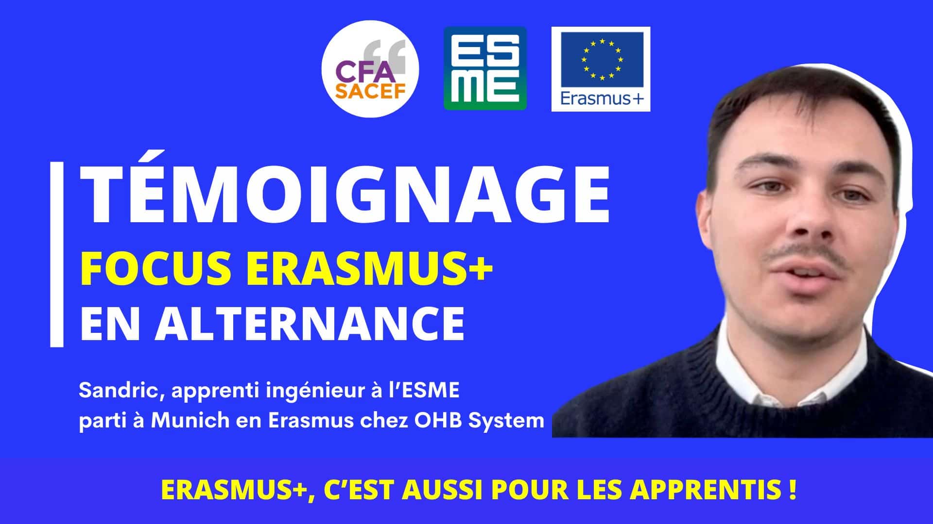 Témoignage de Sandric : apprenti à l'ESME / ERAMUS+